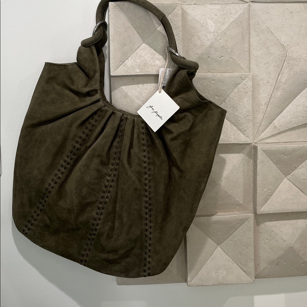 Free People Suede Scrunch Tote - Picture 6 of 9